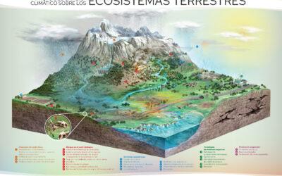 Material didáctico: láminas temáticas sobre el cambio climático y sus efectos.