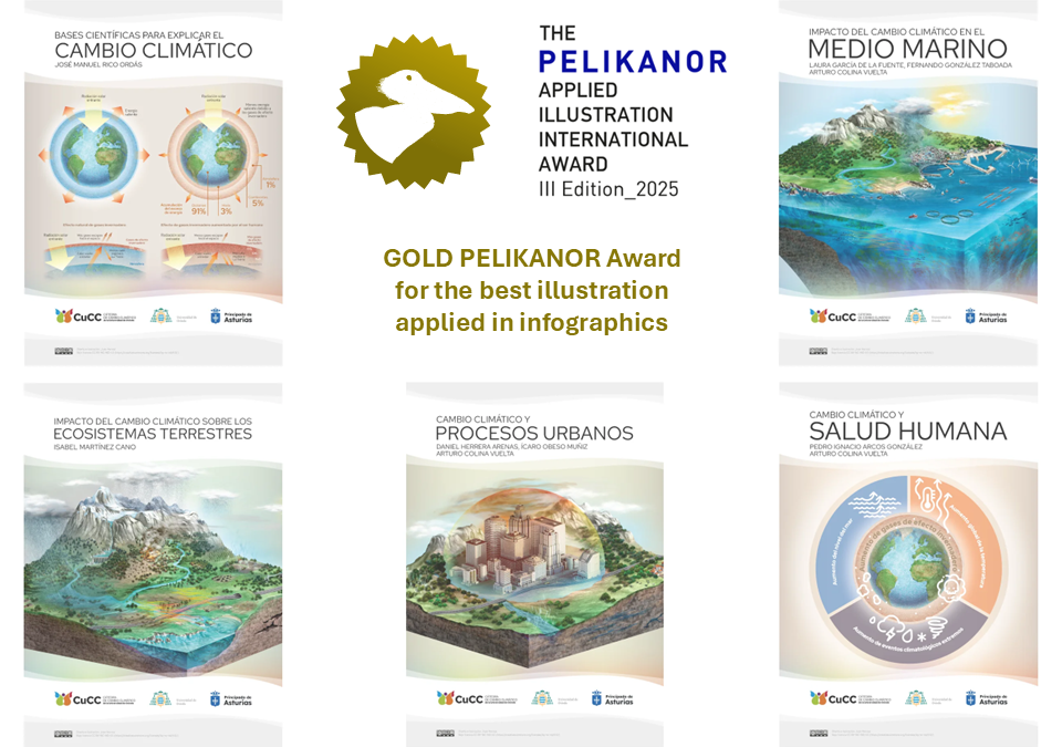 Juan Hernaz recibe el PELIKANOR GOLD Award 2025 por las láminas didácticas de la CuCC