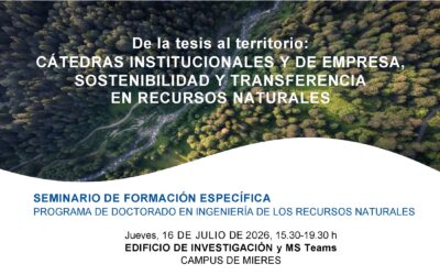 Vídeos del seminario DIRENA «De la tesis al territorio» sobre sostenibilidad y transferencia en recursos naturales