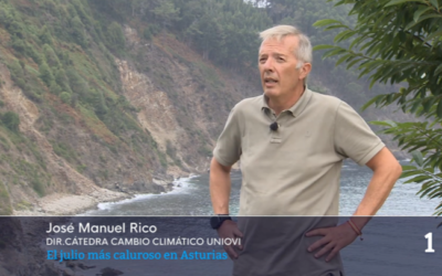 José Manuel Rico analiza en Panorama Regional de TVE el julio más cálido registrado en Asturias